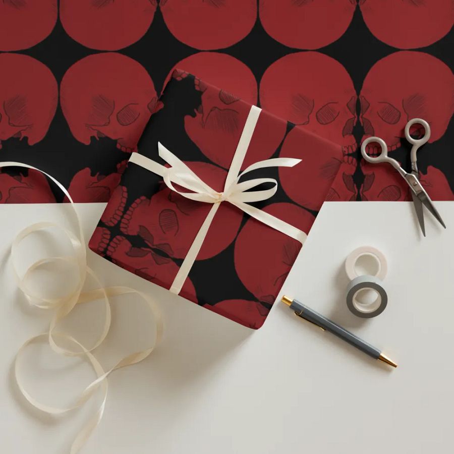 Skulls wrapping paper product image (12)