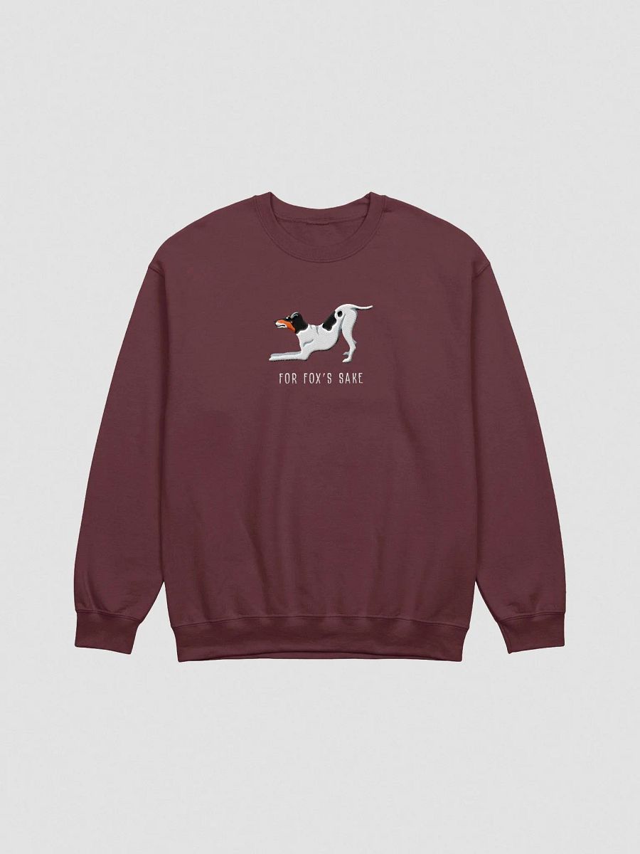 For Fox's Sake Sweatshirt (Embroidered) of a Smooth Fox Terrier(Tricolor) product image (4)