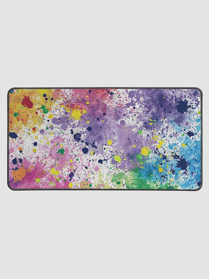 Splatter-Painted Desk Mat - 15.5