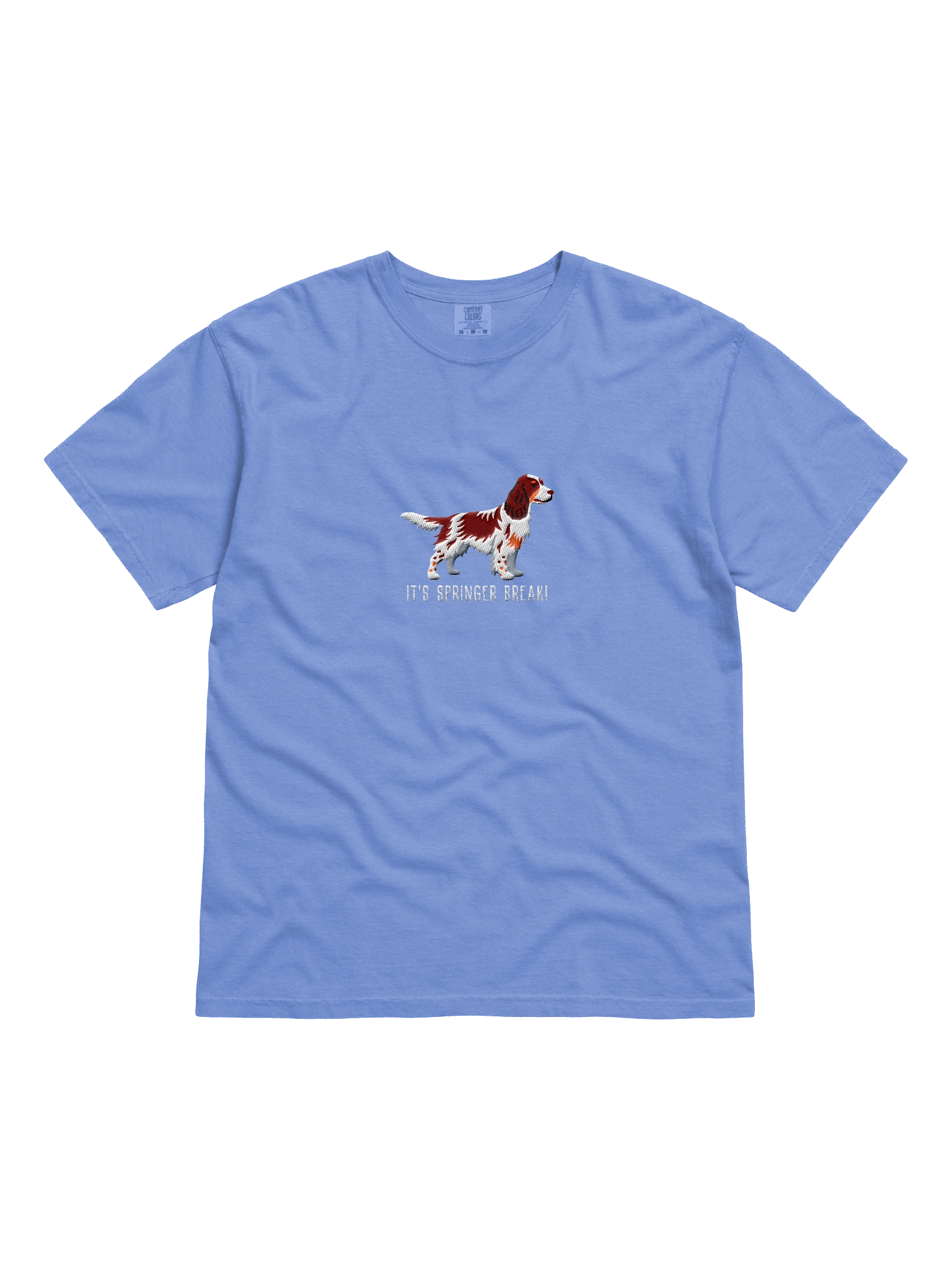 It's Springer Break T-Shirt(Embroidered) of a Springer Spaniel(Liver Tricolor) product image (31)