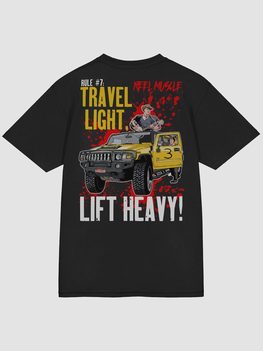 Travel Light, Lift HEAVY! (Oversized Back Print) product image (5)