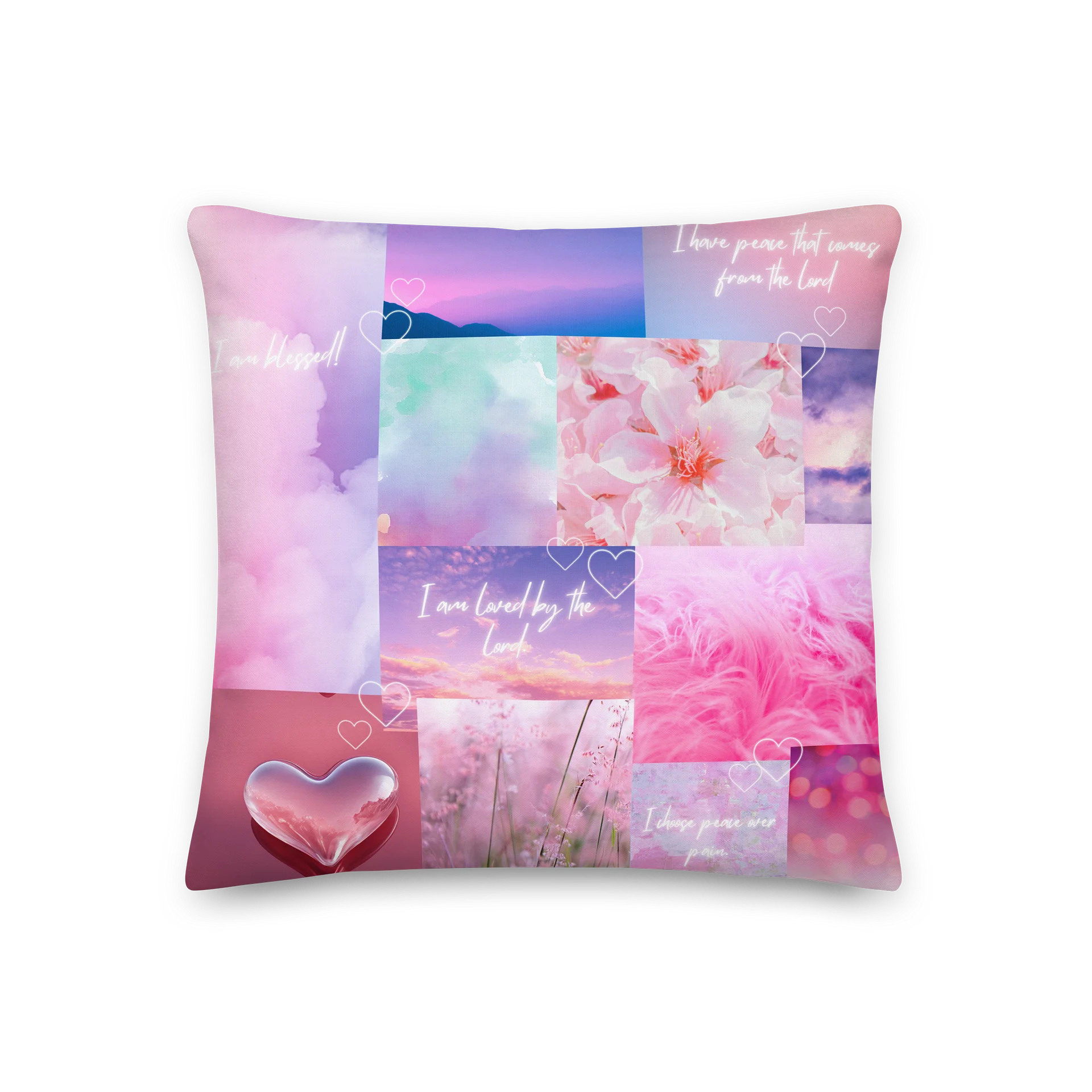 Picture pink positivity ~ Throw pillow product image (3)