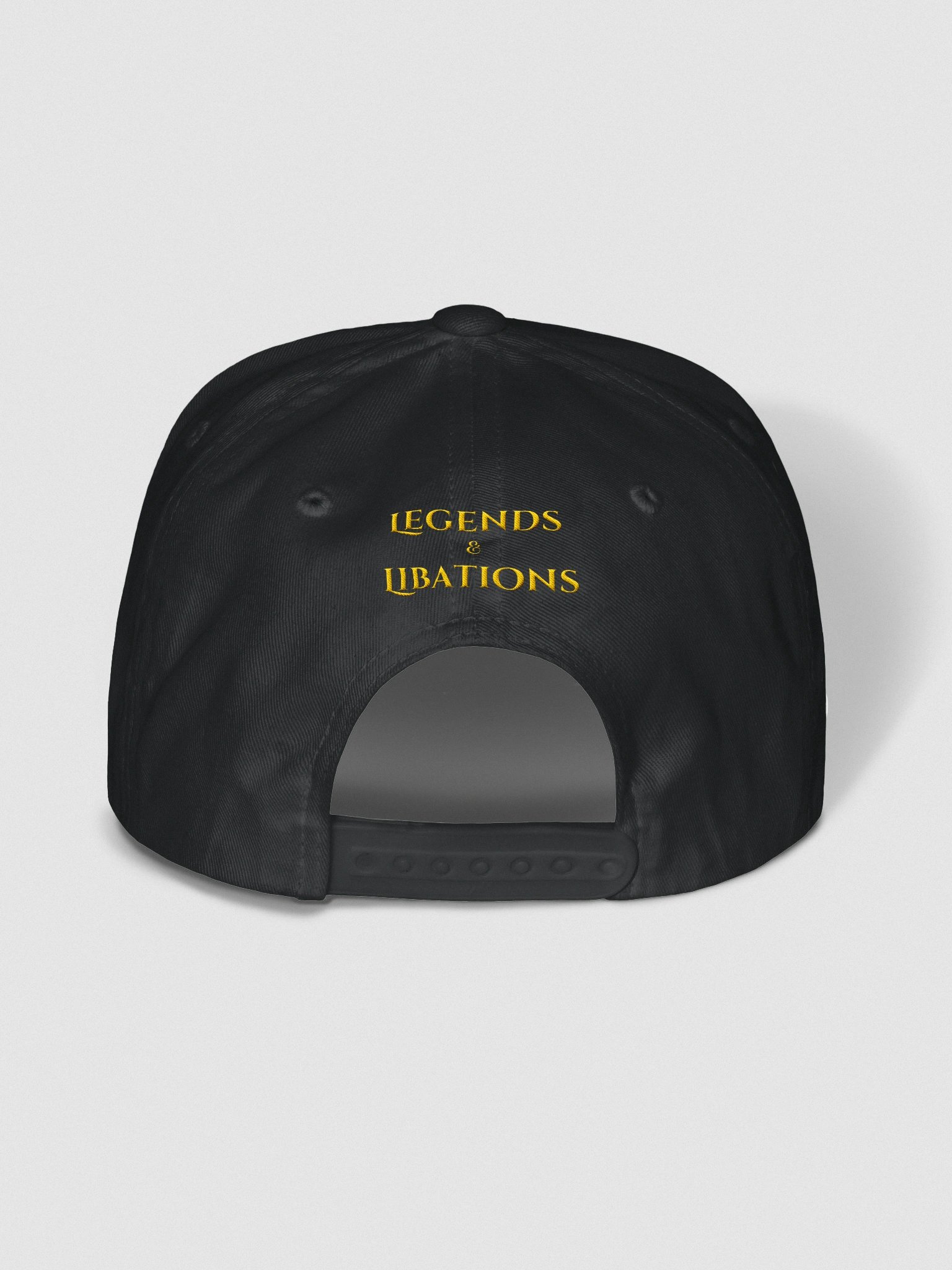 Legends & Libations Snapback Hat Gold Logo product image (4)
