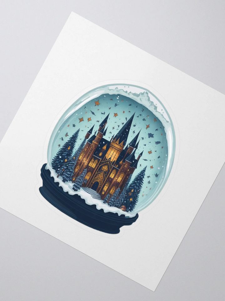 Enchanted Castle Snow Globe Sticker product image (5)