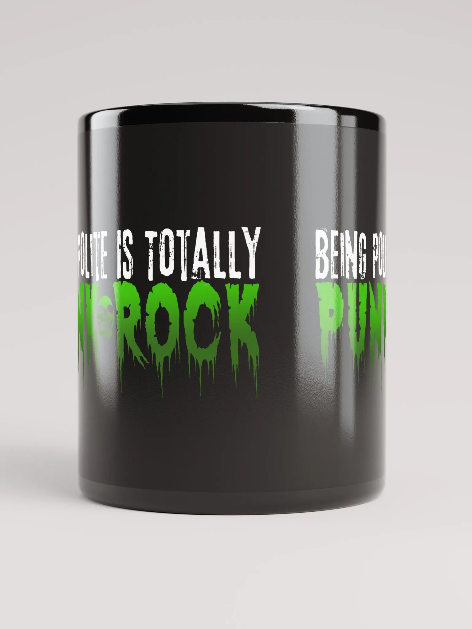Being Polite is Punk Rock Black Mug product image (10)