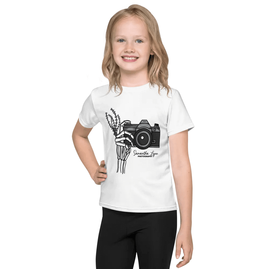 Samantha Lynn Photography - Kids TShirt - Skeleton Hand - Black Text product image (1)