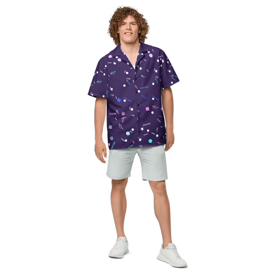 TacoDraws Retro Pattern Button-Up product image (4)