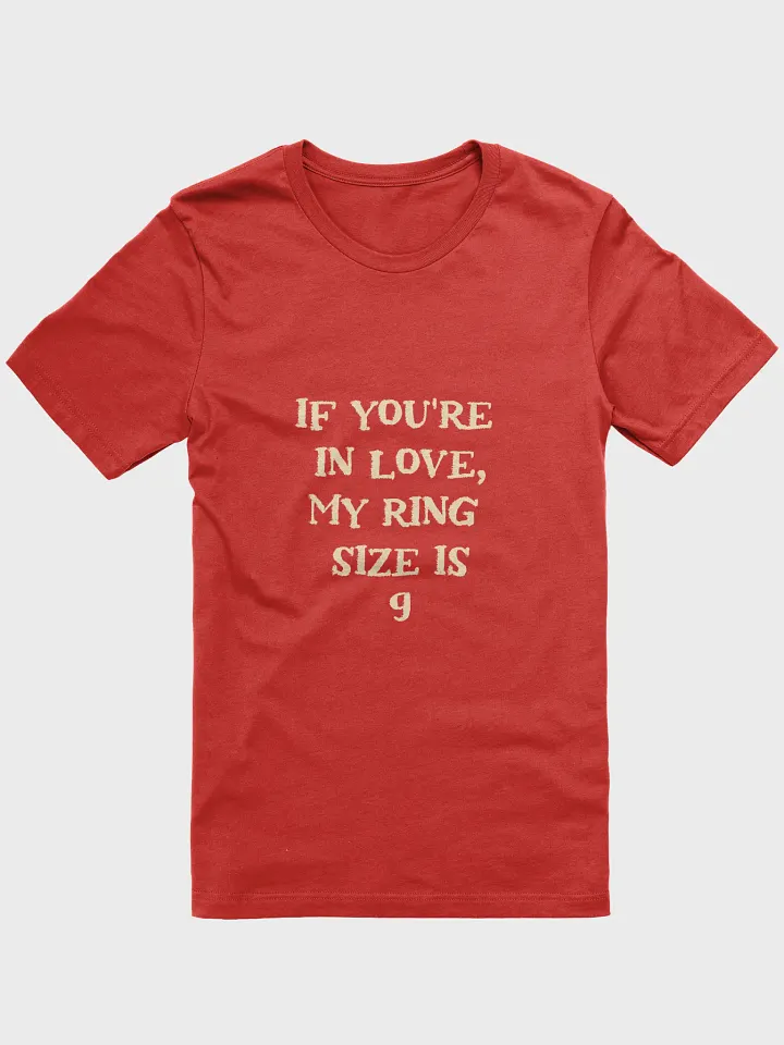 If you're in love...