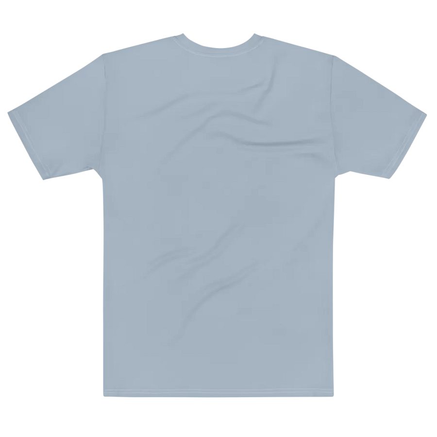 Plain Light Grayish Blue True Summer Men's Crewneck Polyester Heavyweight Premium T-Shirt by Treasure Pie product image (7)