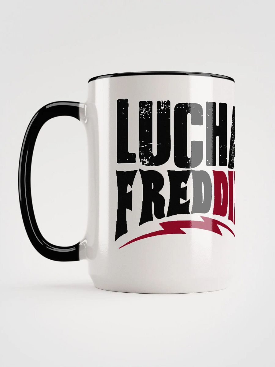 LuchaFredDIE logo mug product image (2)