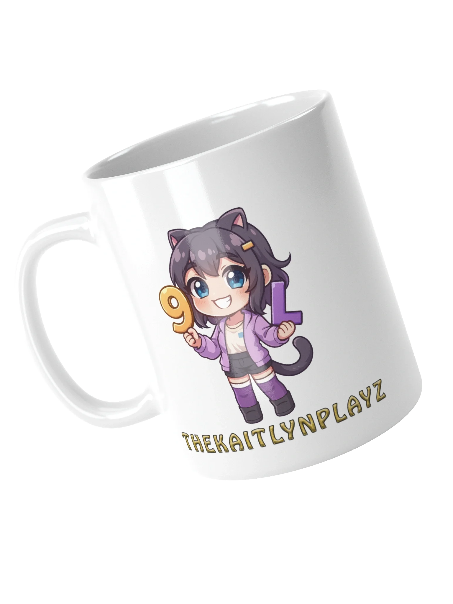 9LS4 TheKaitlynPlayz White Glossy Mug product image (11)