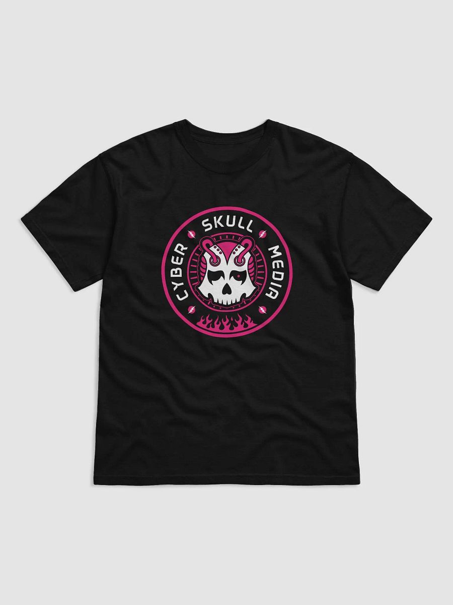 Cyber Skull Media Logo Tee | Pink (Premium) product image (1)