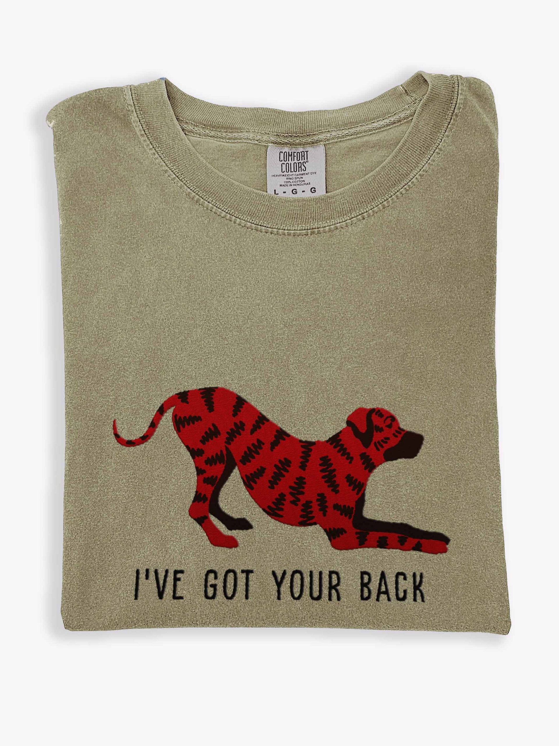 I've Got Your Back T-Shirt(Embroidered) of a Rhodesian Ridgeback(Brindle) product image (1)