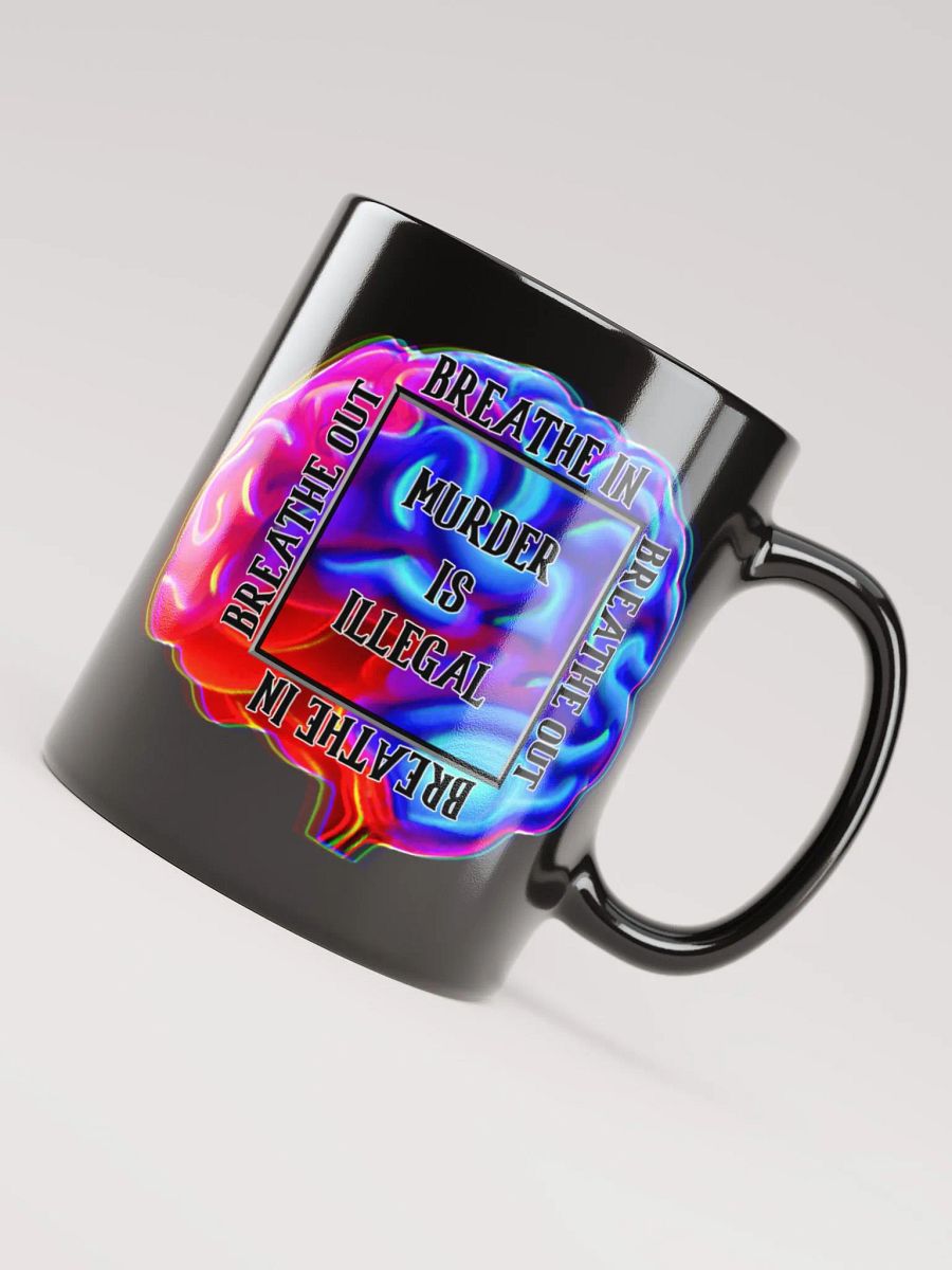 Breathe Black Glossy Mug product image (3)