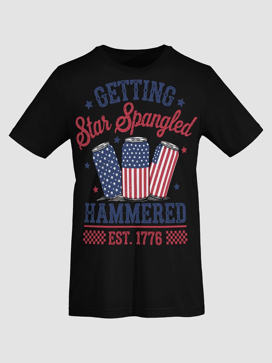 Star Spangled Beverage Can Flag T-Shirt product image (7)