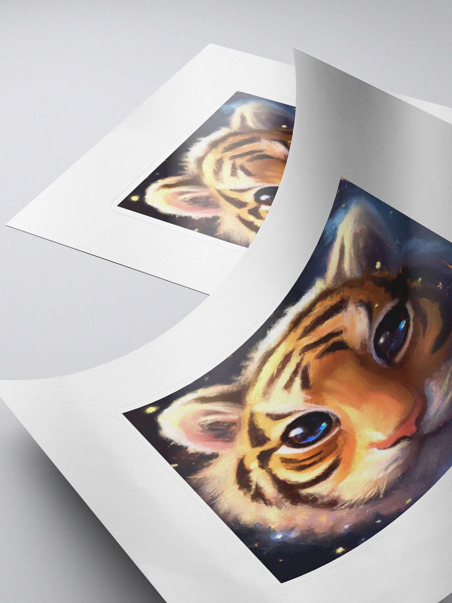 Cute Galactic Tiger Sigma Sticker product image (4)