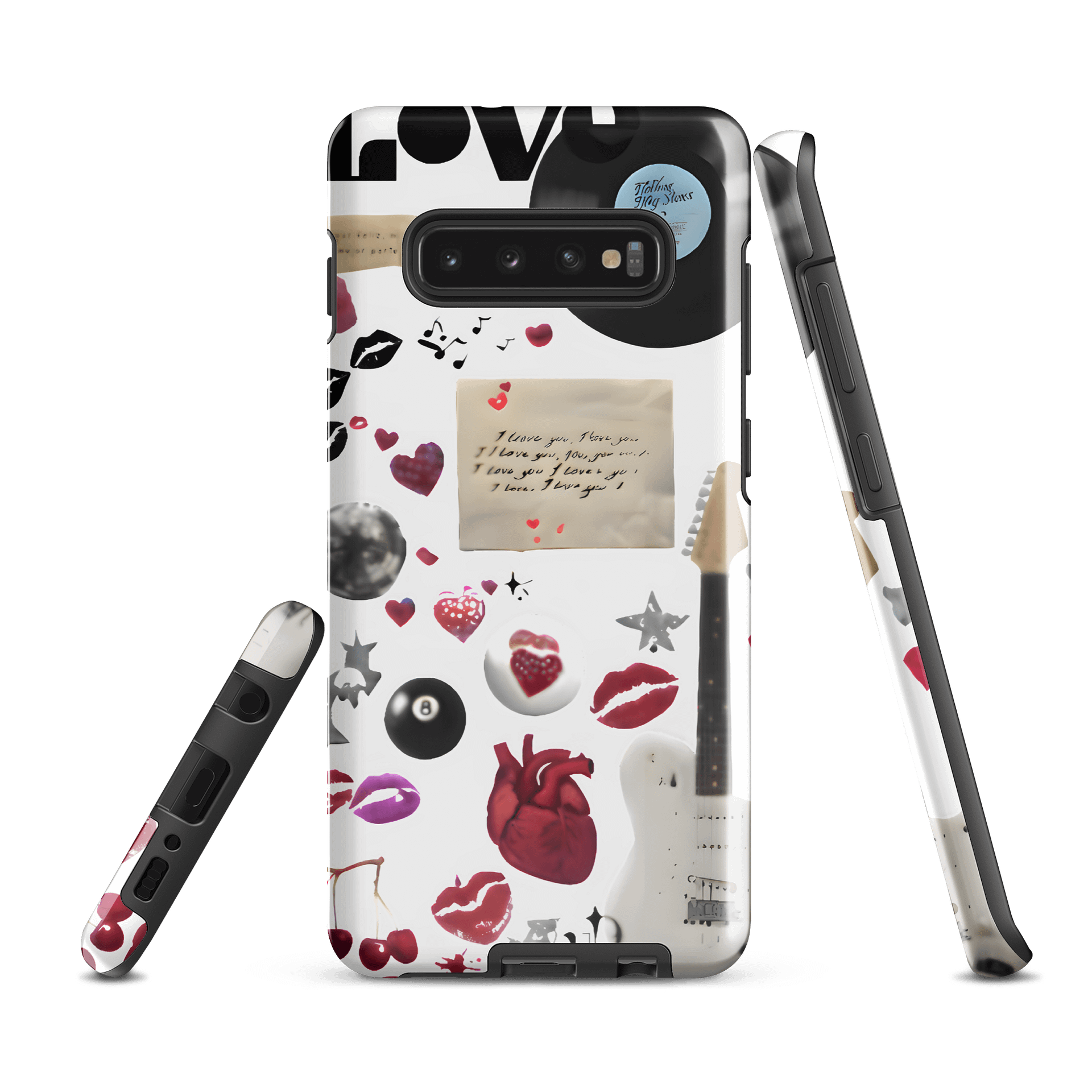 Love & Music Fusion Samsung® Tough Case Romance & Retro Vibes For Samsung product image (1)
