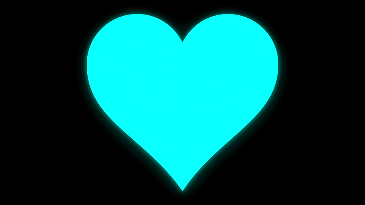 Commercial Use of Lightblue Growing Heart Short Loop Video product image (1)