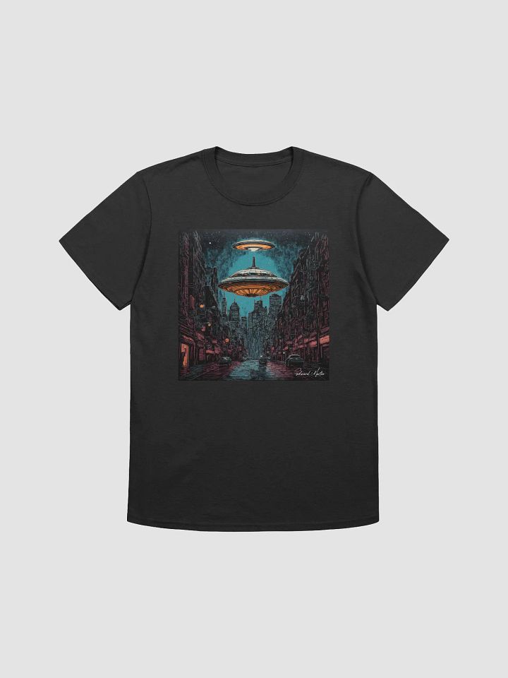 Cityscape Saucer Unisex Tee product image (2)