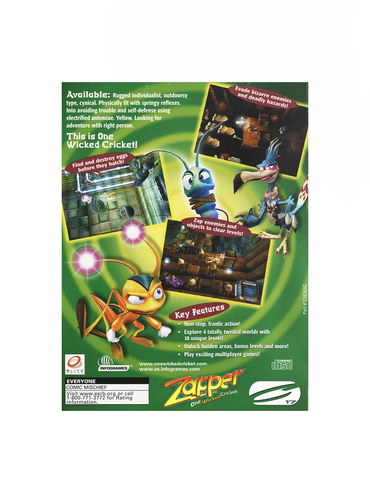 Zapper! One Wicked Cricket - Promotional Poster/Flyer product image (1)