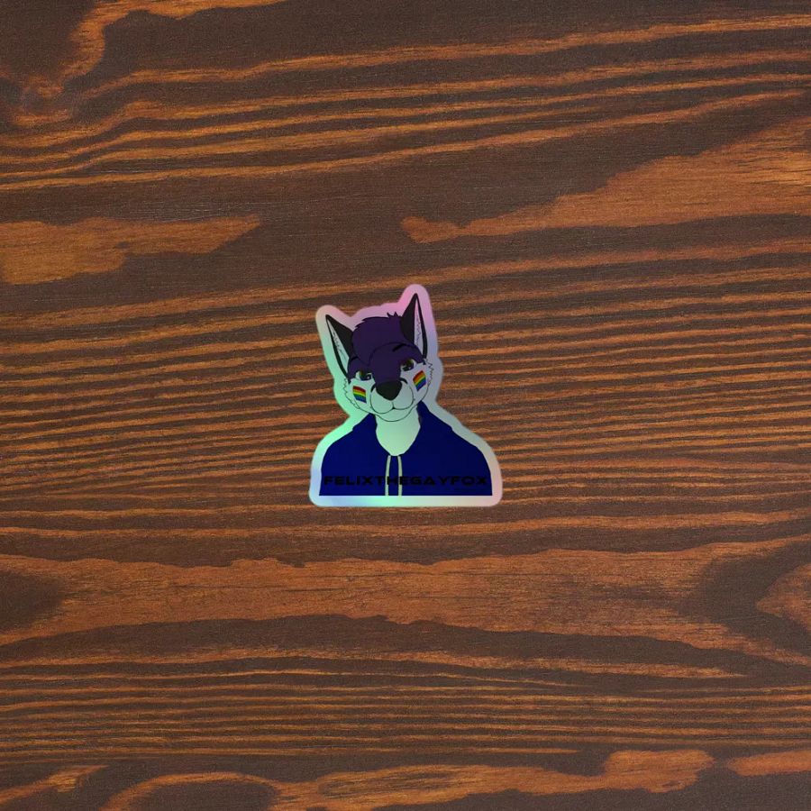 FelixTheGayFox - Holographic Sticker product image (5)