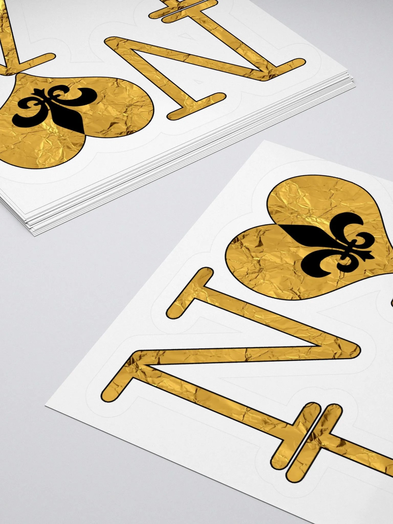 I LOVE NOLA **BIGSHOT STICKER** (GOLD WRAP FULL + OUTLINE) product image (4)