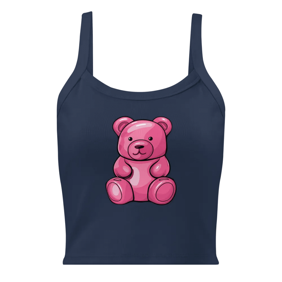 Glossy Pink Teddy Bear Tank Top product image (1)
