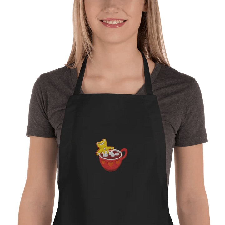 s0phmas Hot Cocoa Froge Embroidered Apron product image (1)