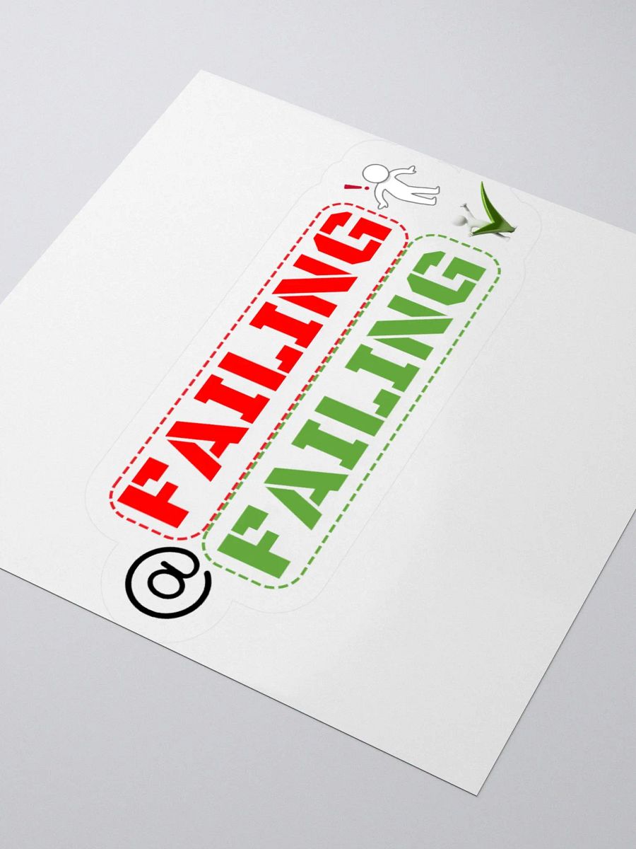 Failing at Failing Kiss-Cut Sticker product image (9)