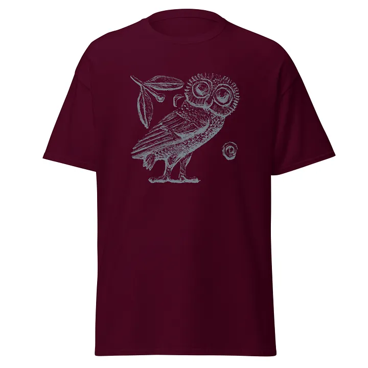 Athenian Owl Greek Tetradrachm Authentic Art circa 3rd Century BC, T-Shirt product image (6)