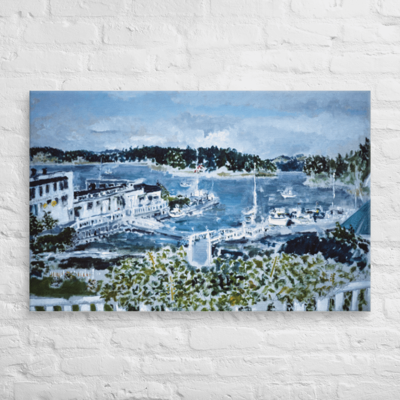 Roche Harbor, WA (1987) on canvas (26" x 40") product image (2)