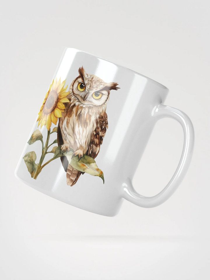 Owl and Sunflower Symphony Mug product image (4)