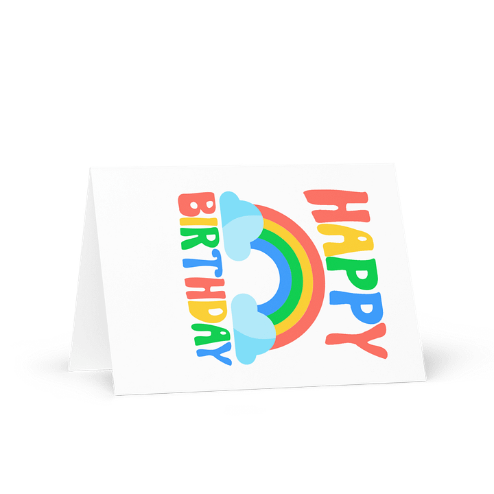 Happy Birthday (Rainbow) Birthday Card 5" x 7" product image (1)