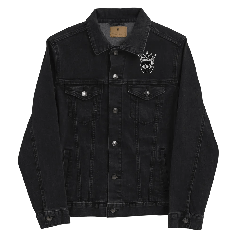 Crowned Apple (Black) ✦ Threadfast Denim Jacket product image (5)