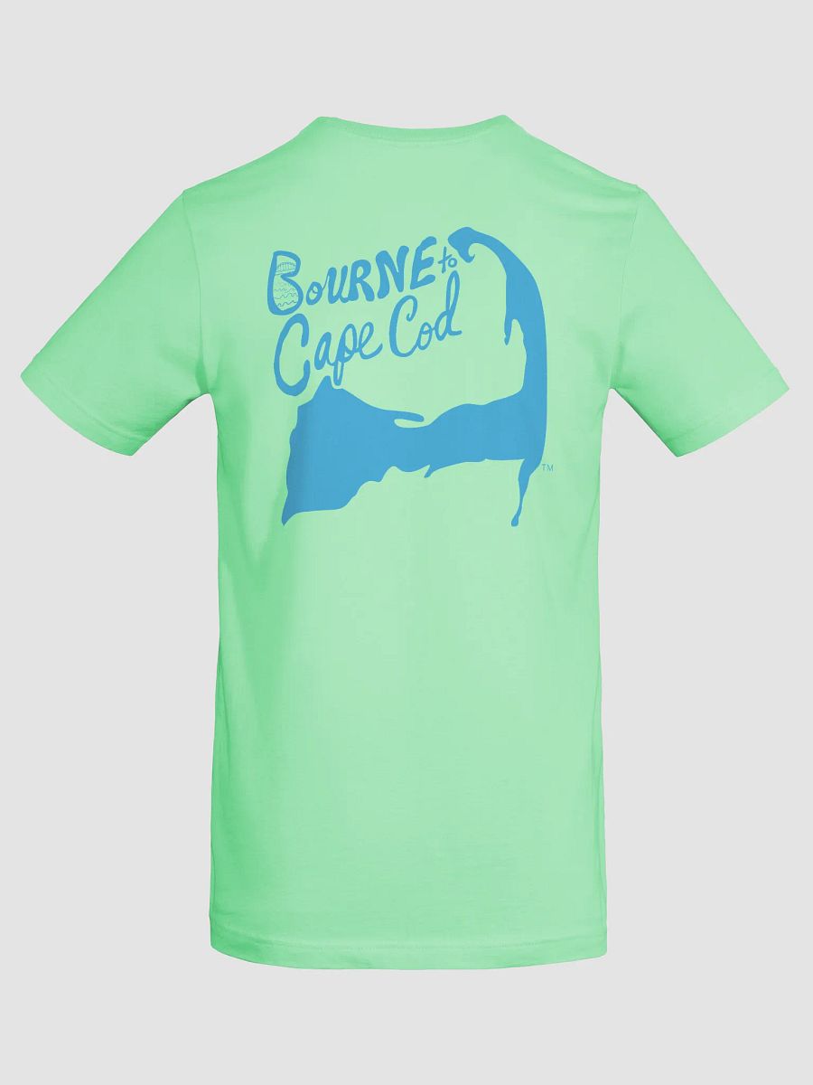 Women's | BOURNE to Cape Cod™ | Supersoft T-Shirt by Bella+Canvas | Deep Sky Blue Logo on Bright Colors product image (60)
