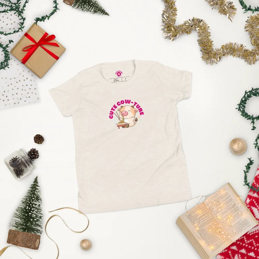 Cute Cow Noodle Time Kids T-Shirt product image (21)