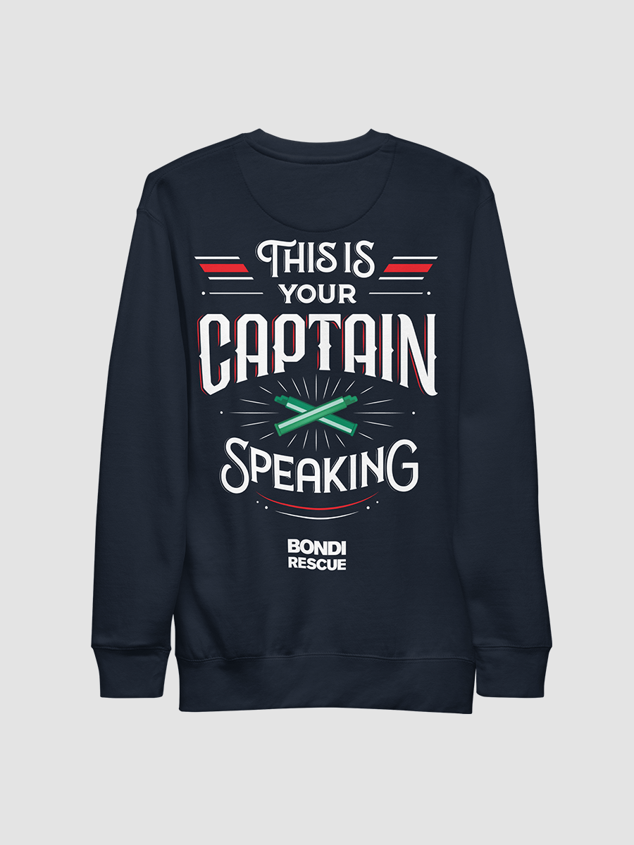 Bondi Rescue Captain Speaking Unisex Premium Sweatshirt product image (2)