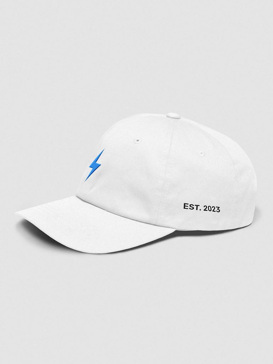 White VioBolt hat (no text) product image (3)