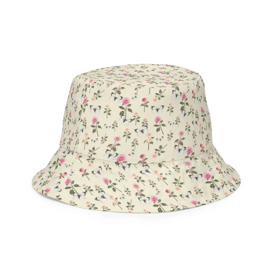 BEES & BLOOMS & BUTTERFLIES GARDEN Reversible Bucket Hat - Designer Gartenhut für Bienenfreunde product image (3)