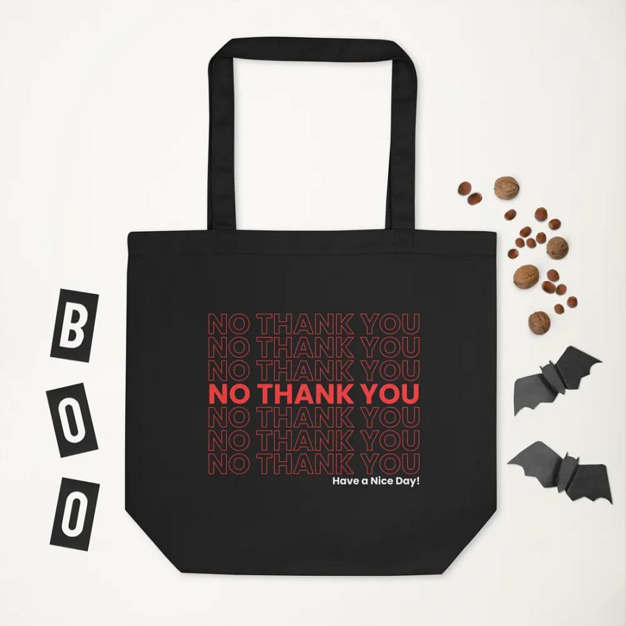 No Thank You Tote (Black) product image (3)