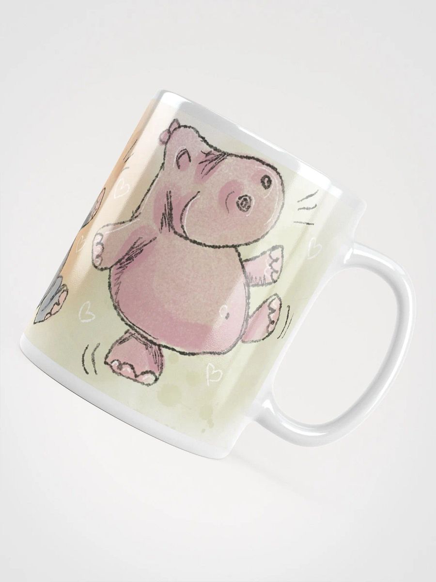 Hand Drawn Cheerful Hippo Trio Mug product image (11)
