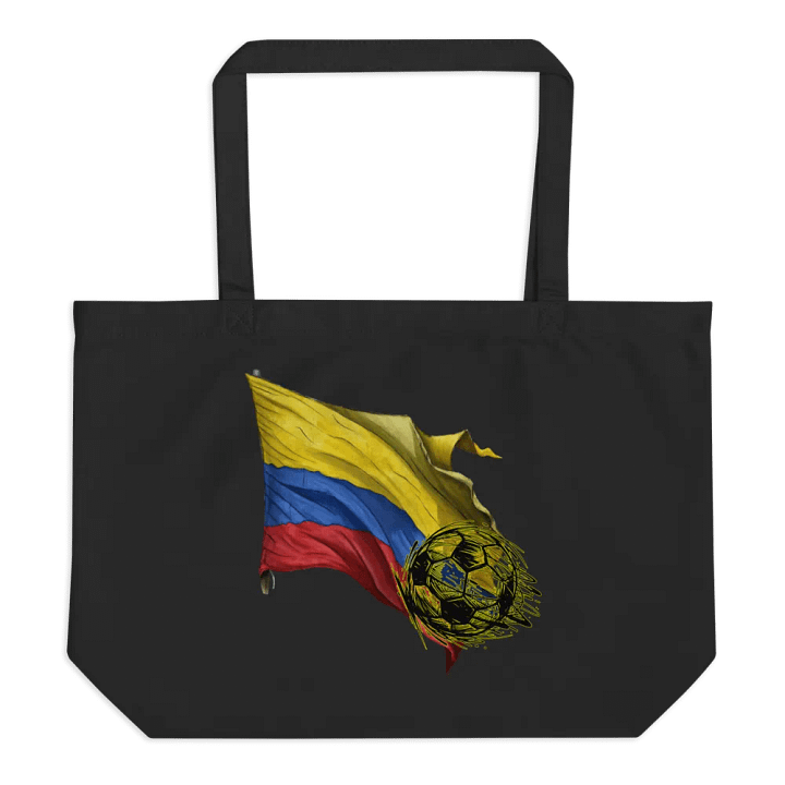 Colombian Flag Soccer Ball Metallic Tote Bag product image (1)