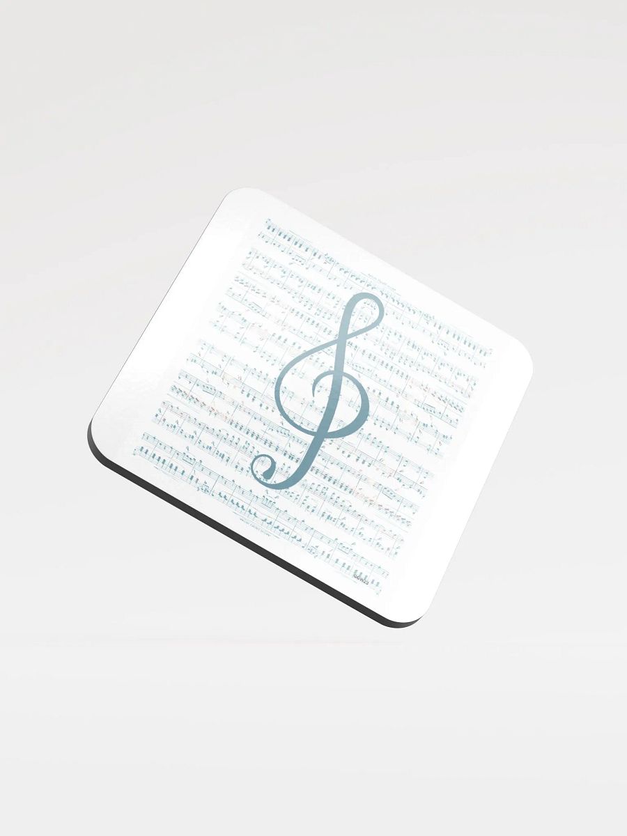 Treble clef on sheet music product image (1)
