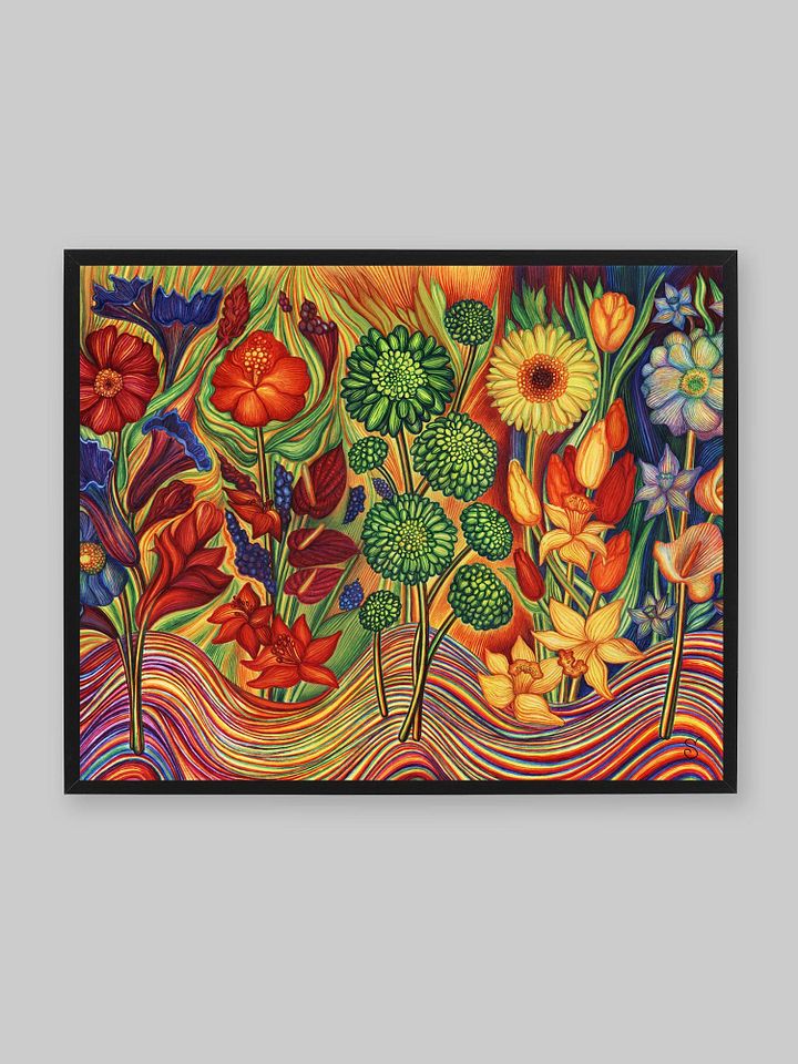 Blank Canvas: Unleash Your Artistic Vision - Multicoloured Flowers product image (2)