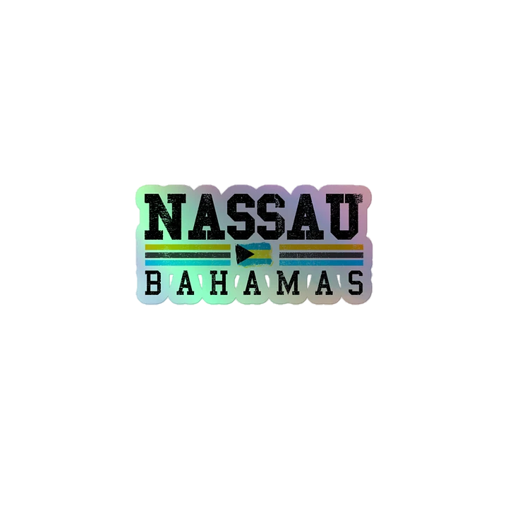 Nassau Bahamas Sticker Holographic : Bahamas Flag product image (2)