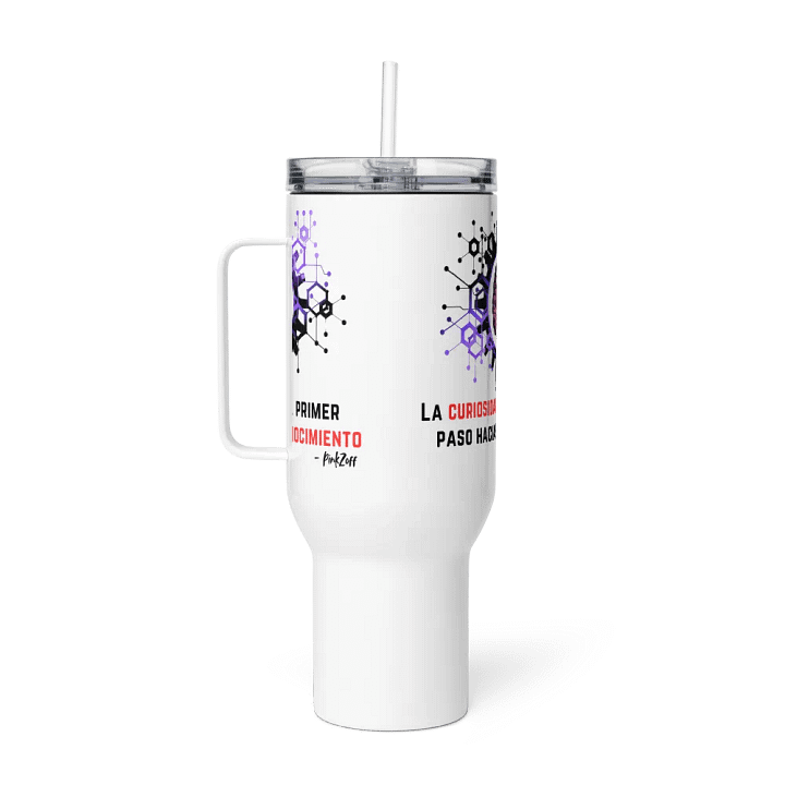 PinkzOff: "Tumbler de Curiosidad" Taza de Acero Inoxidable (Steel Tumbler) product image (5)