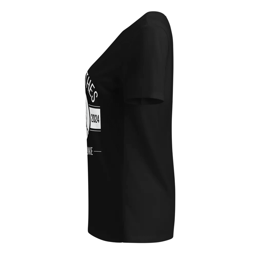 CrimeClothes True Crime Junkie Logo Relaxed V-Neck T-Shirt product image (5)