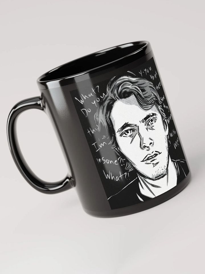 Totally Sane Jerma Black Mug product image (1)