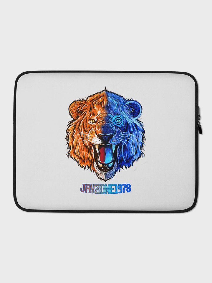 Grayish Laptop Sleeve with Logo product image (1)