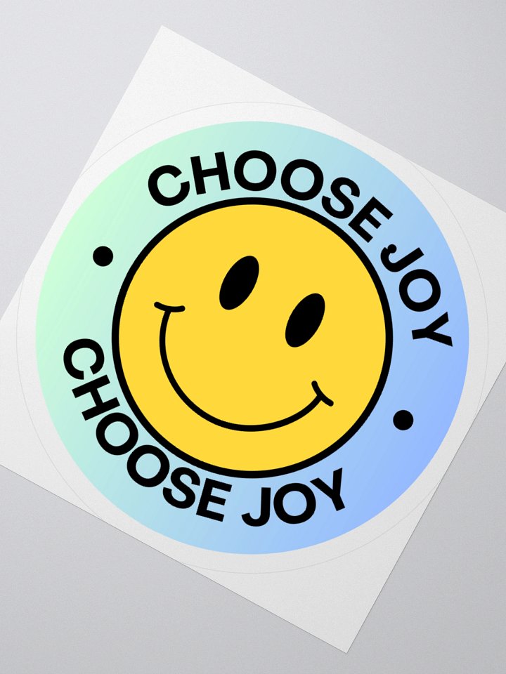 Choose Joy Smiley Vinyl Sticker product image (4)